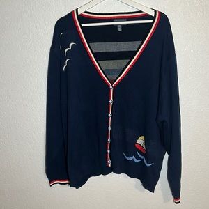 ModCloth Lighthouse Nautical Cardinal Size 4X